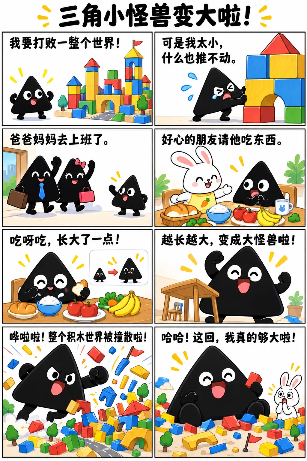 三角小怪兽变大啦 / The Triangle Monster Grows Big